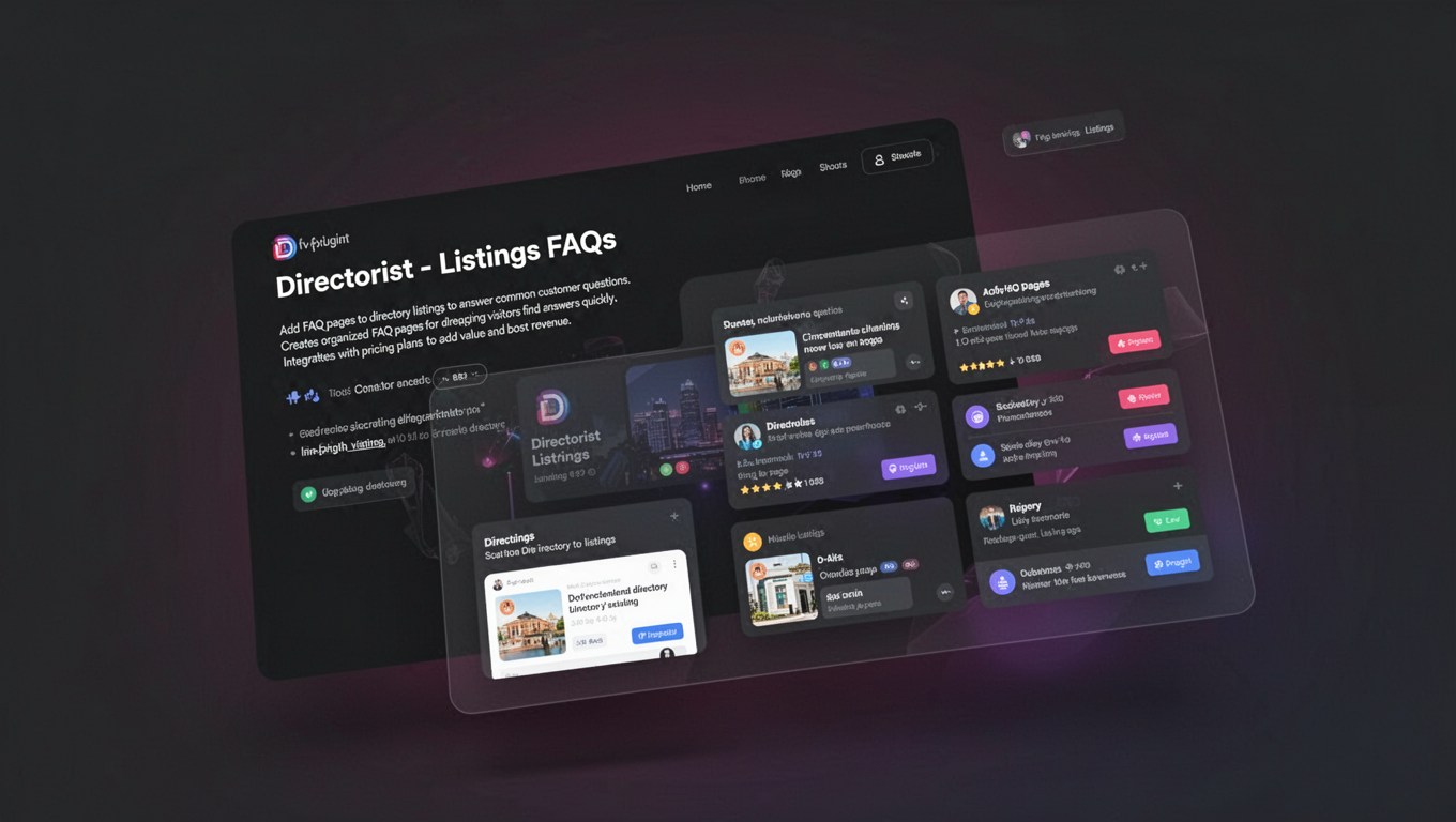 Preview of Directorist - Listings FAQs