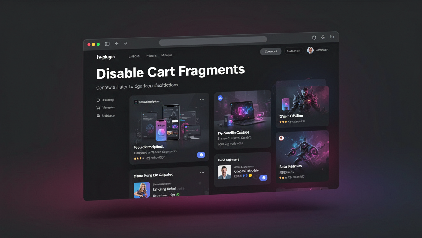 Preview of Disable Cart Fragments