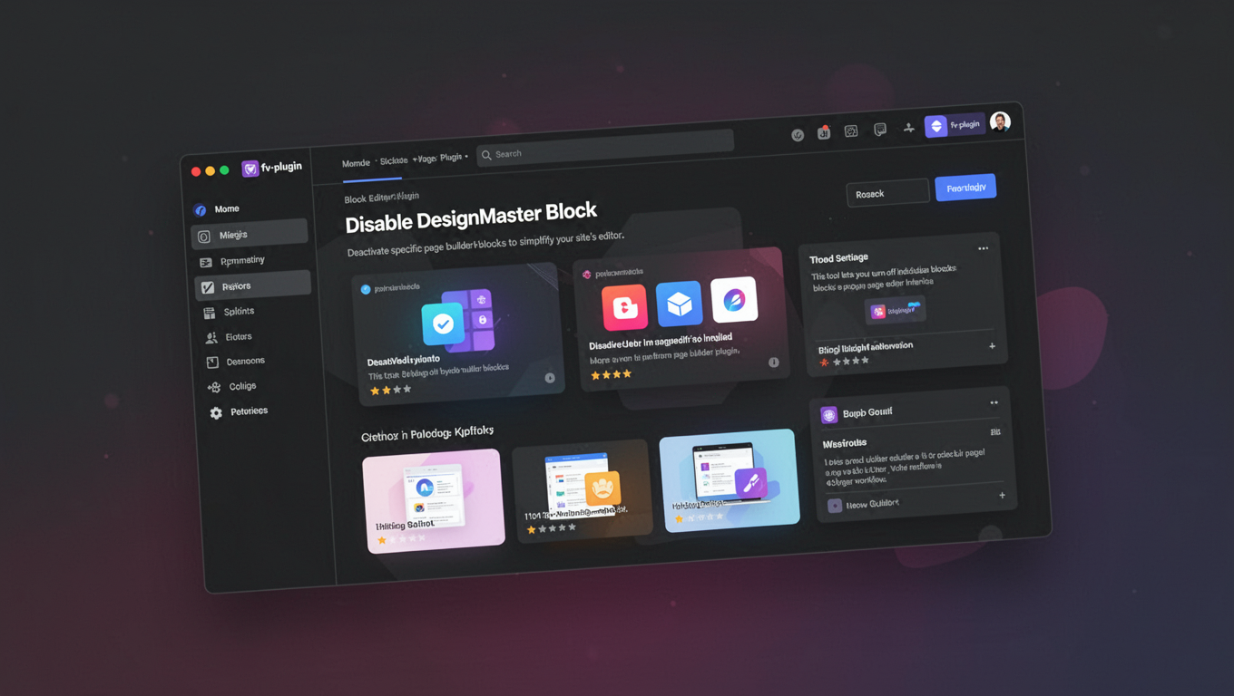 Preview of Disable DesignMaster Block