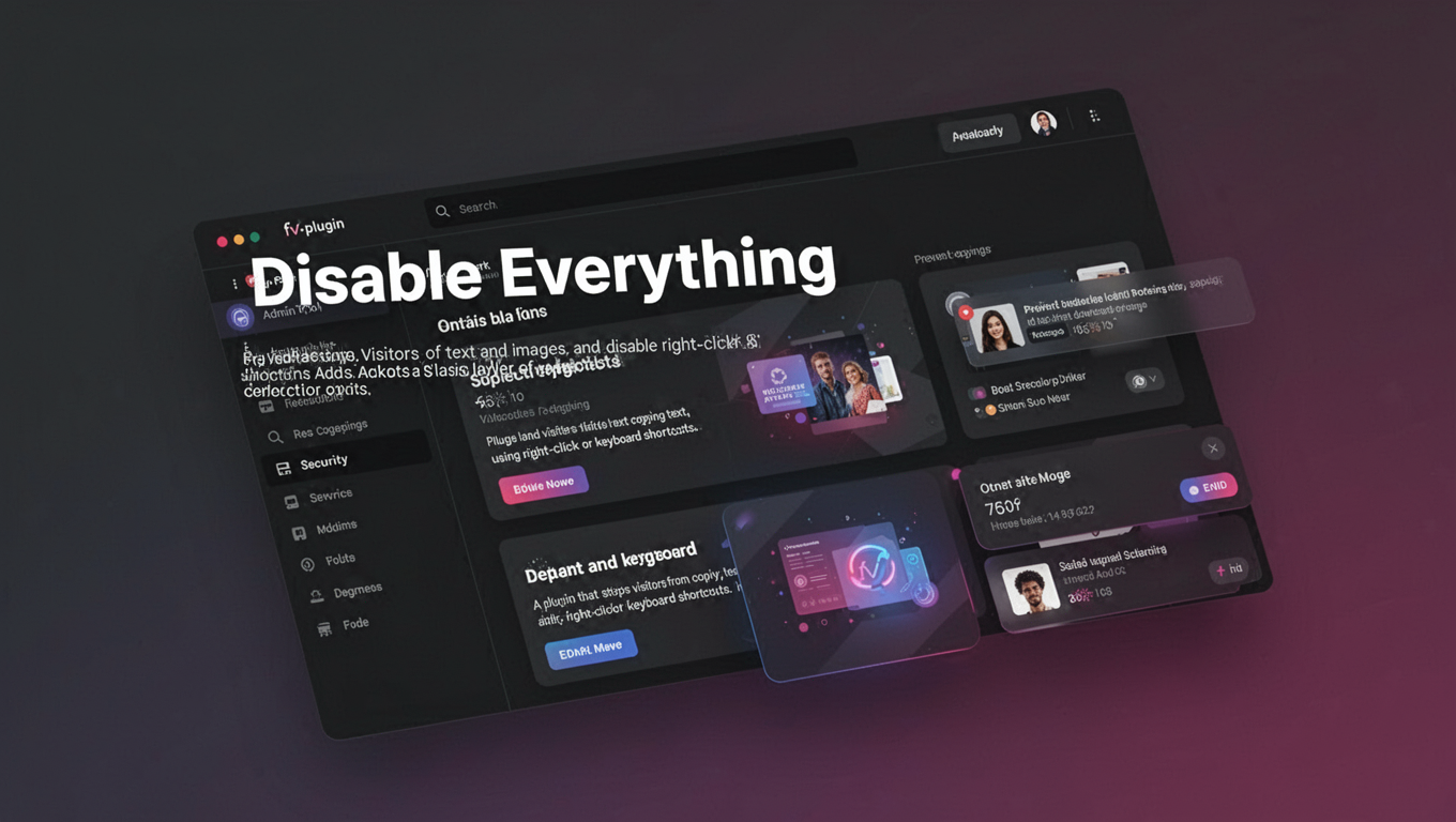 Preview of Disable Everything