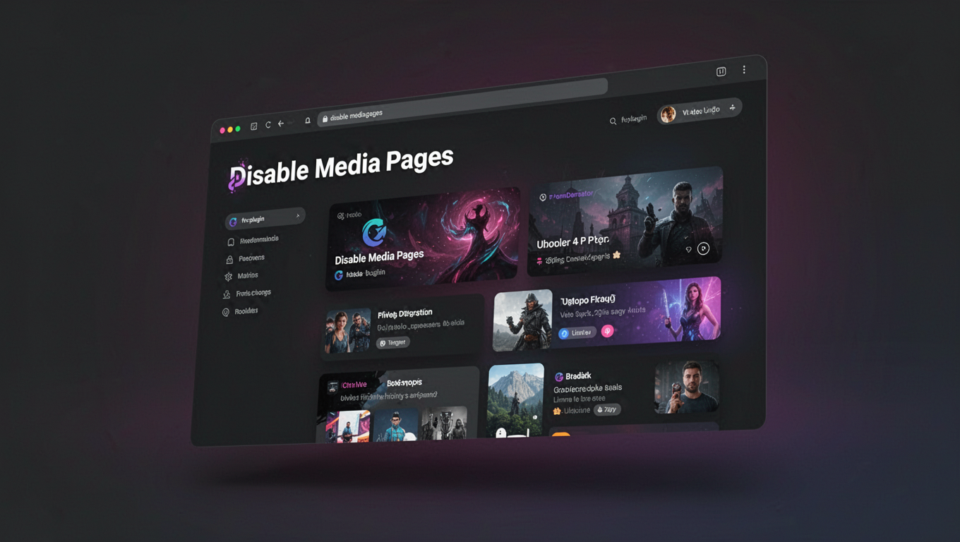 Preview of Disable Media Pages