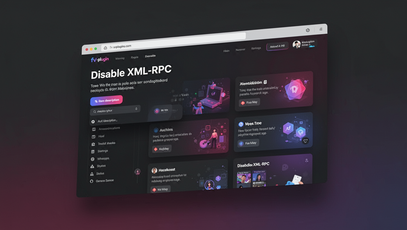Preview of Disable XML-RPC