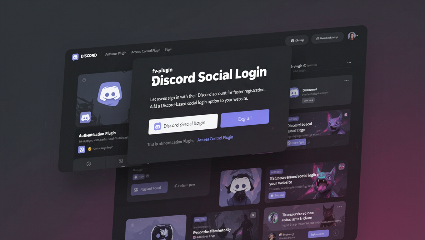 Preview of Discord Social Login