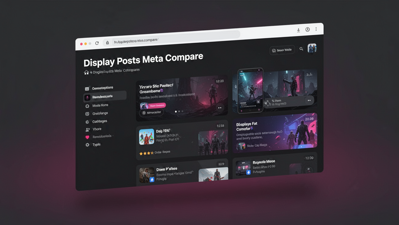 Preview of Display Posts Meta Compare