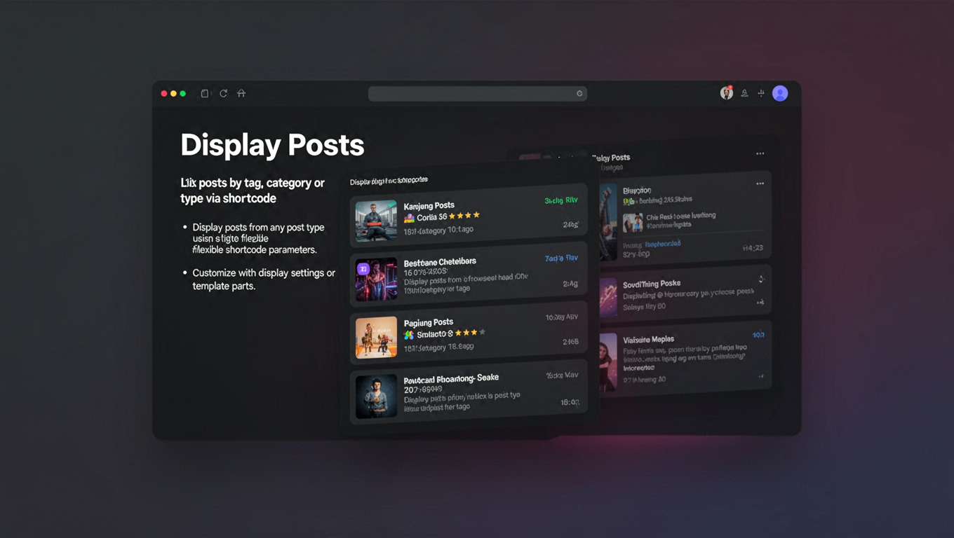 Preview of Display Posts