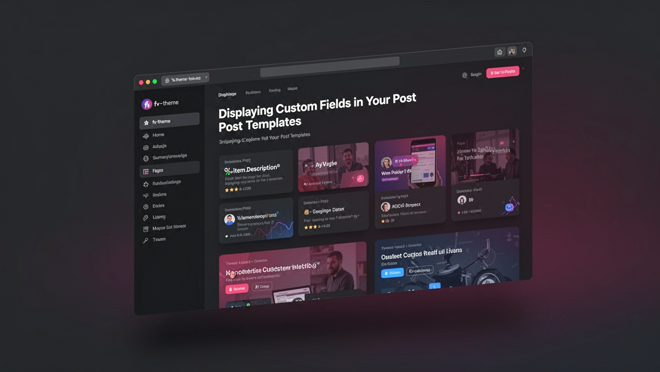 Preview of Displaying Custom Fields in Your Post Templates