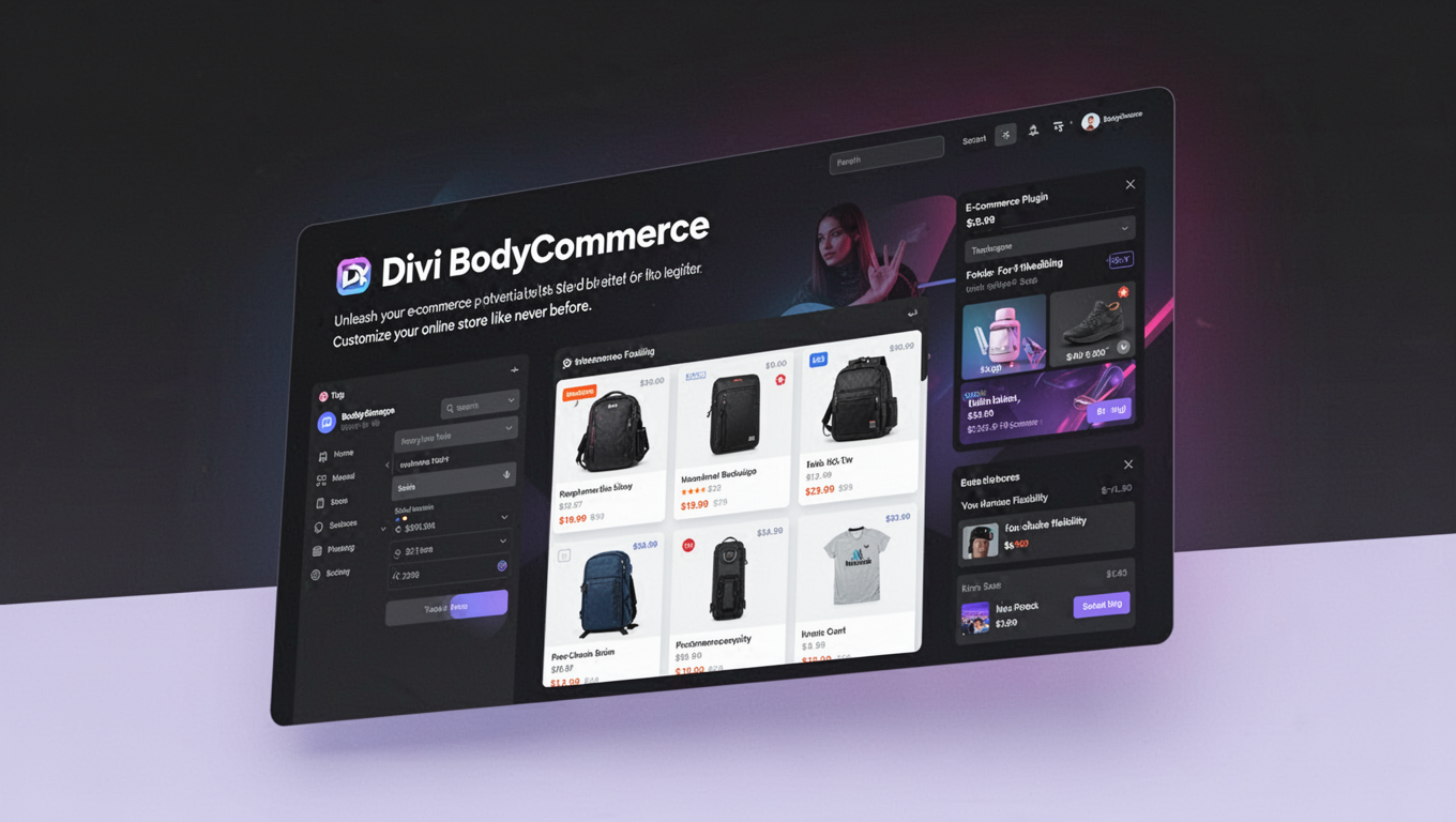 Preview of Divi BodyCommerce