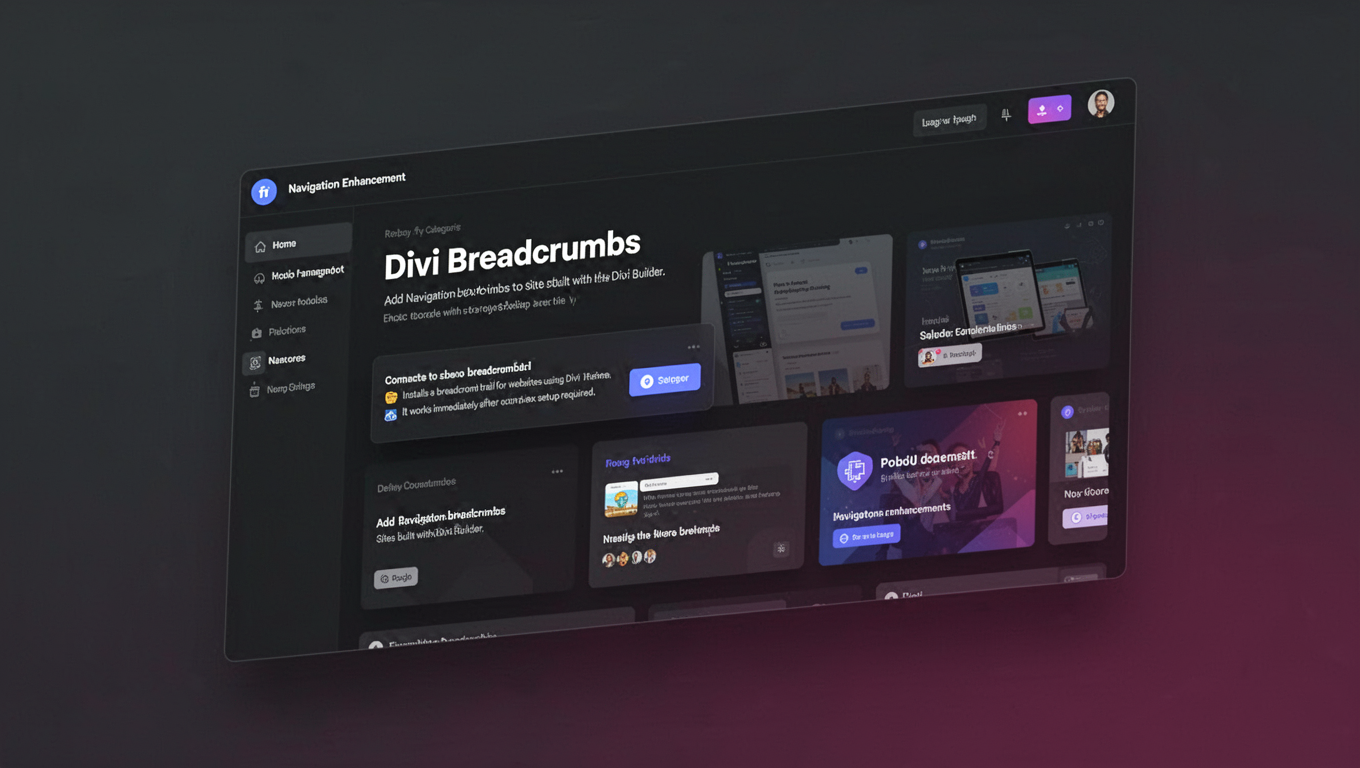 Preview of Divi Breadcrumbs