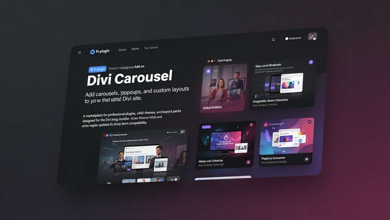 Preview of Divi Carousel