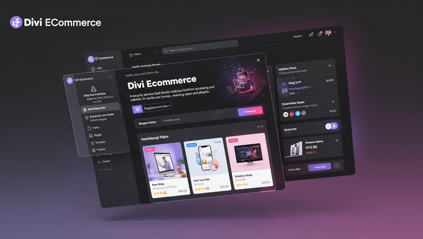 Preview of Divi Ecommerce
