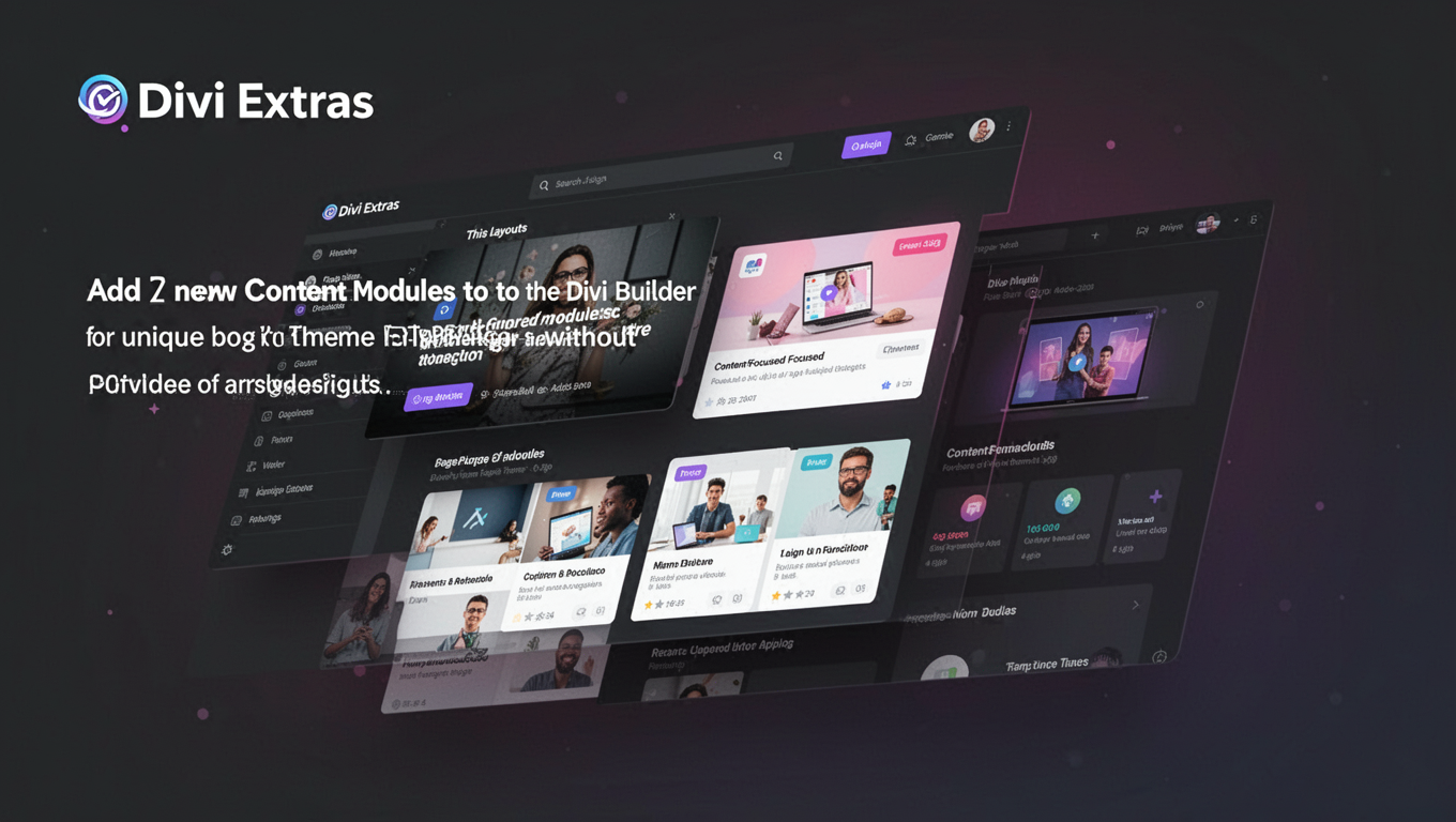 Preview of Divi Extras