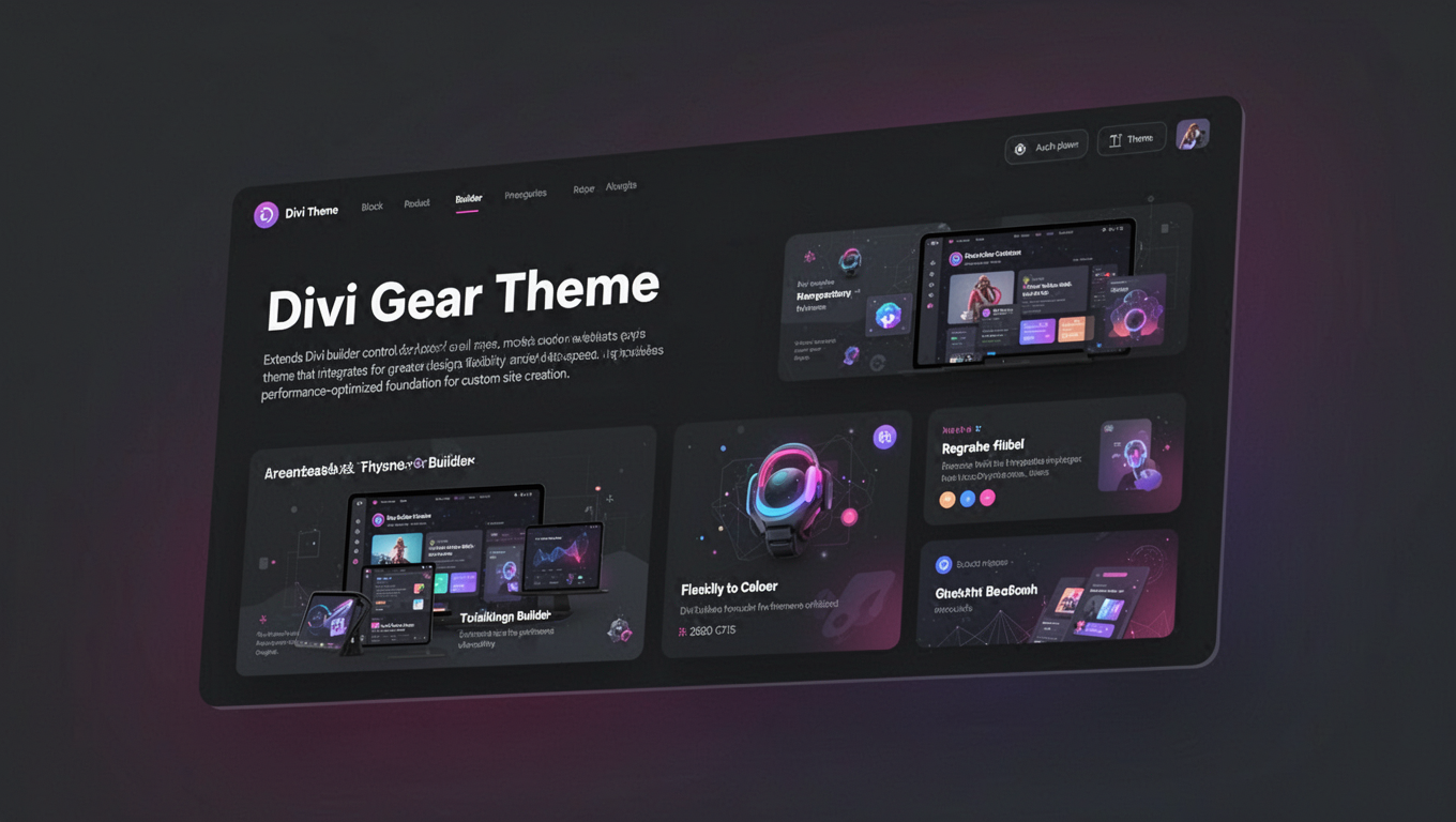 Preview of Divi Gear Theme