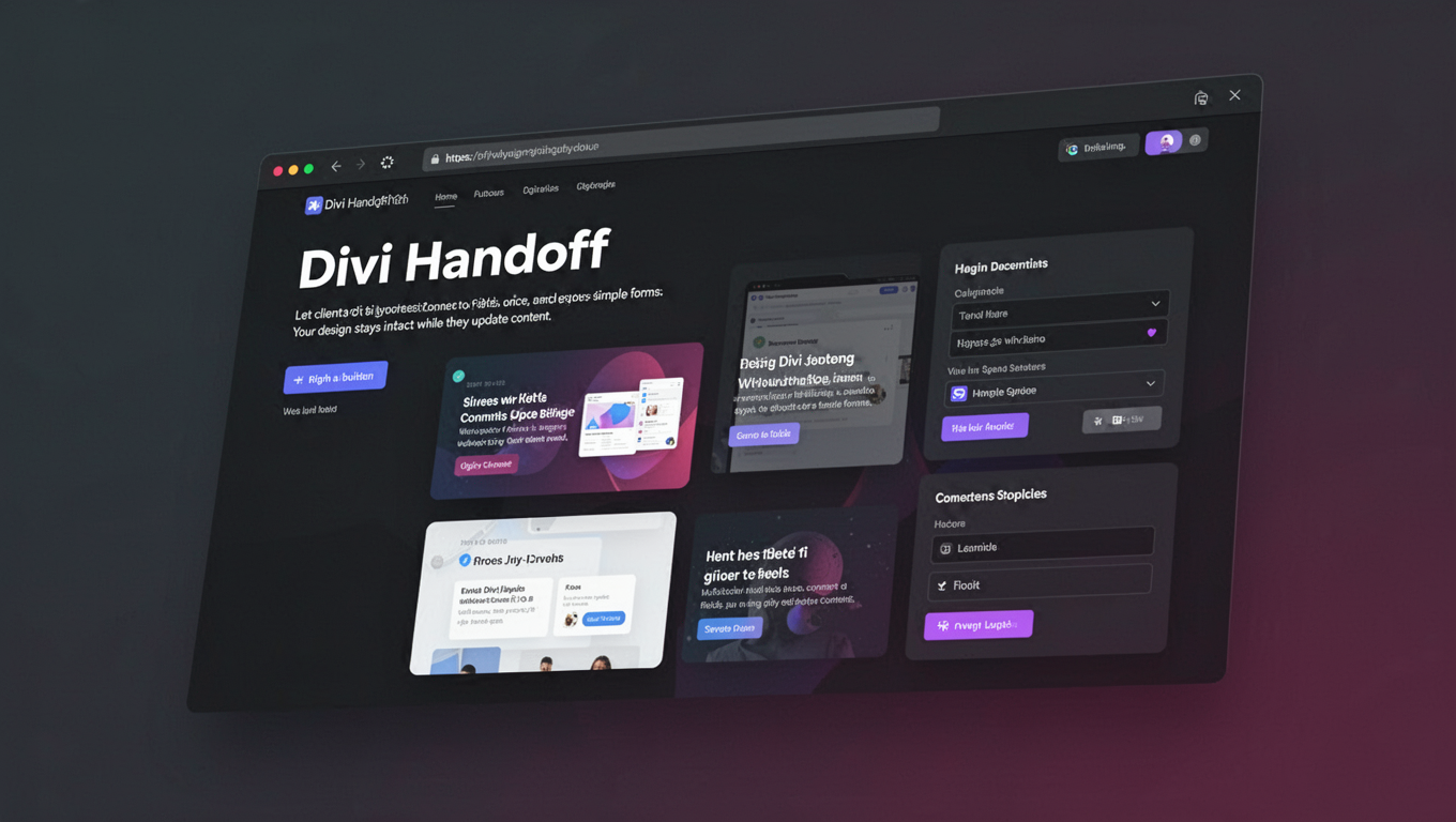 Preview of Divi Handoff