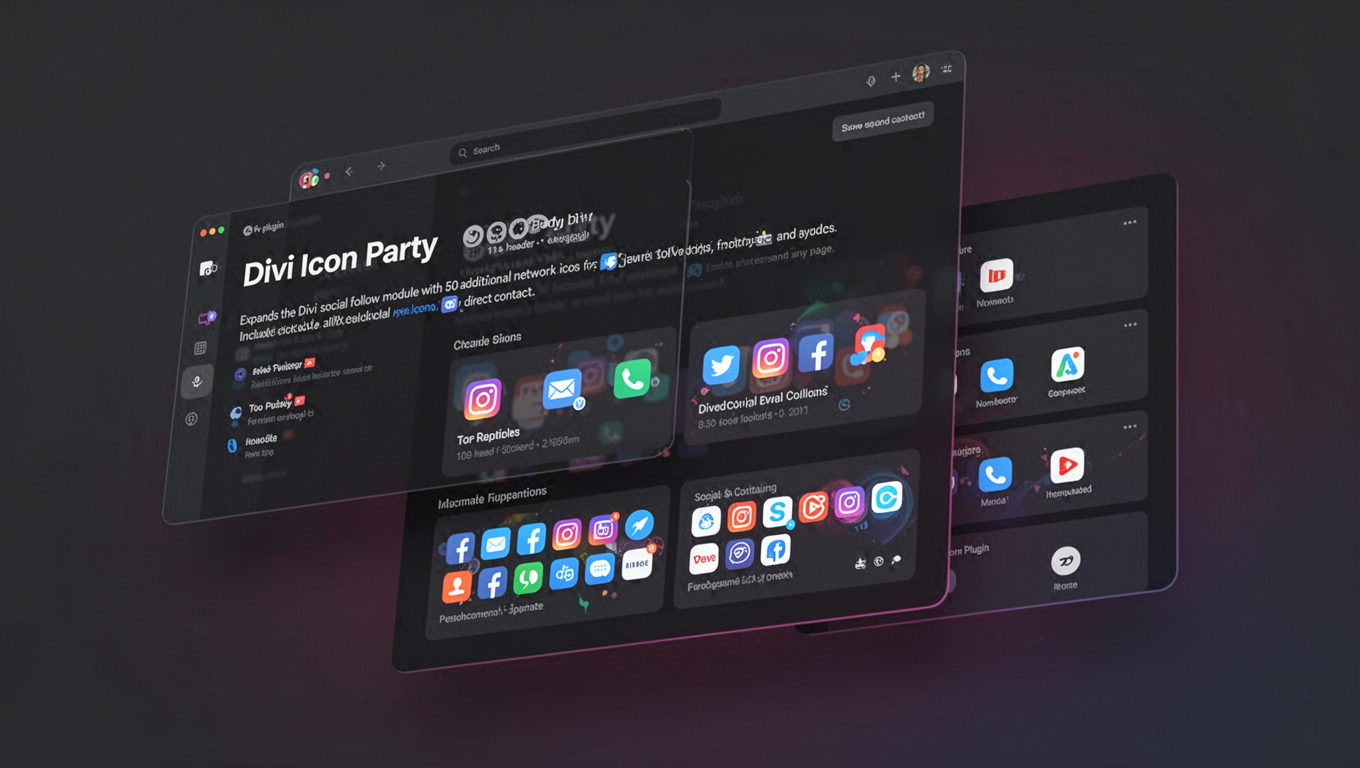 Preview of Divi Icon Party