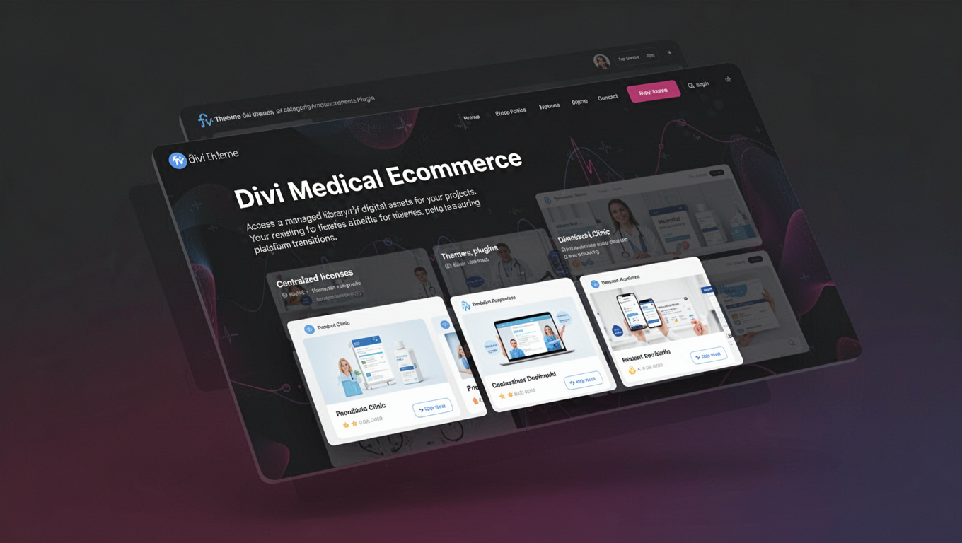 Preview of Divi Medical Ecommerce