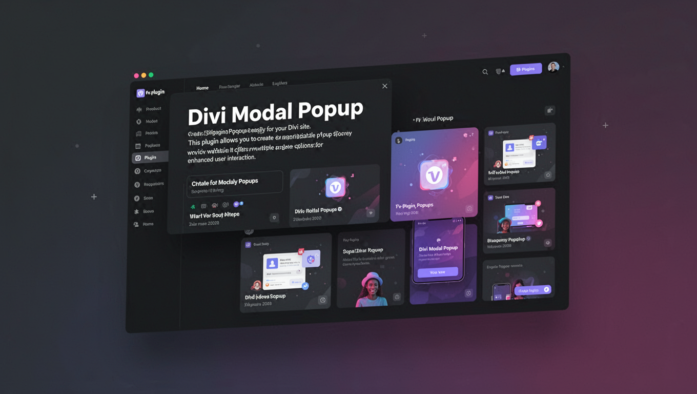Preview of Divi Modal Popup