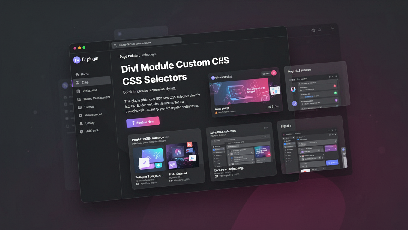 Preview of Divi Module Custom CSS Selectors