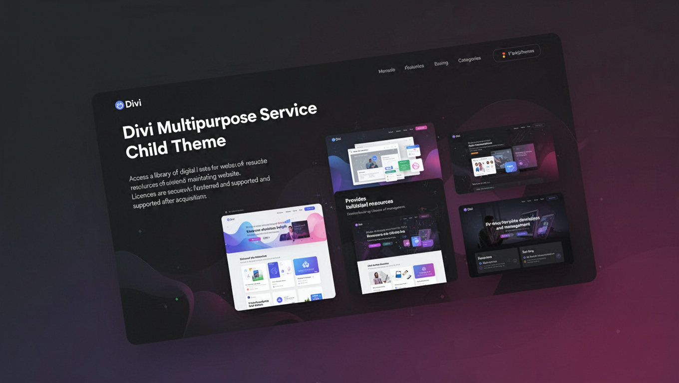 Preview of Divi Multipurpose Service Child Theme
