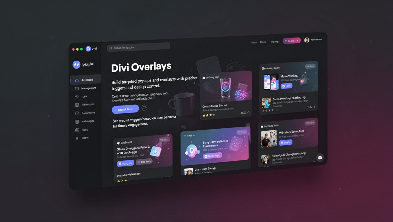 Preview of Divi Overlays