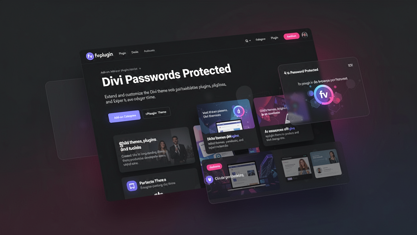 Preview of Divi Passwords Protected
