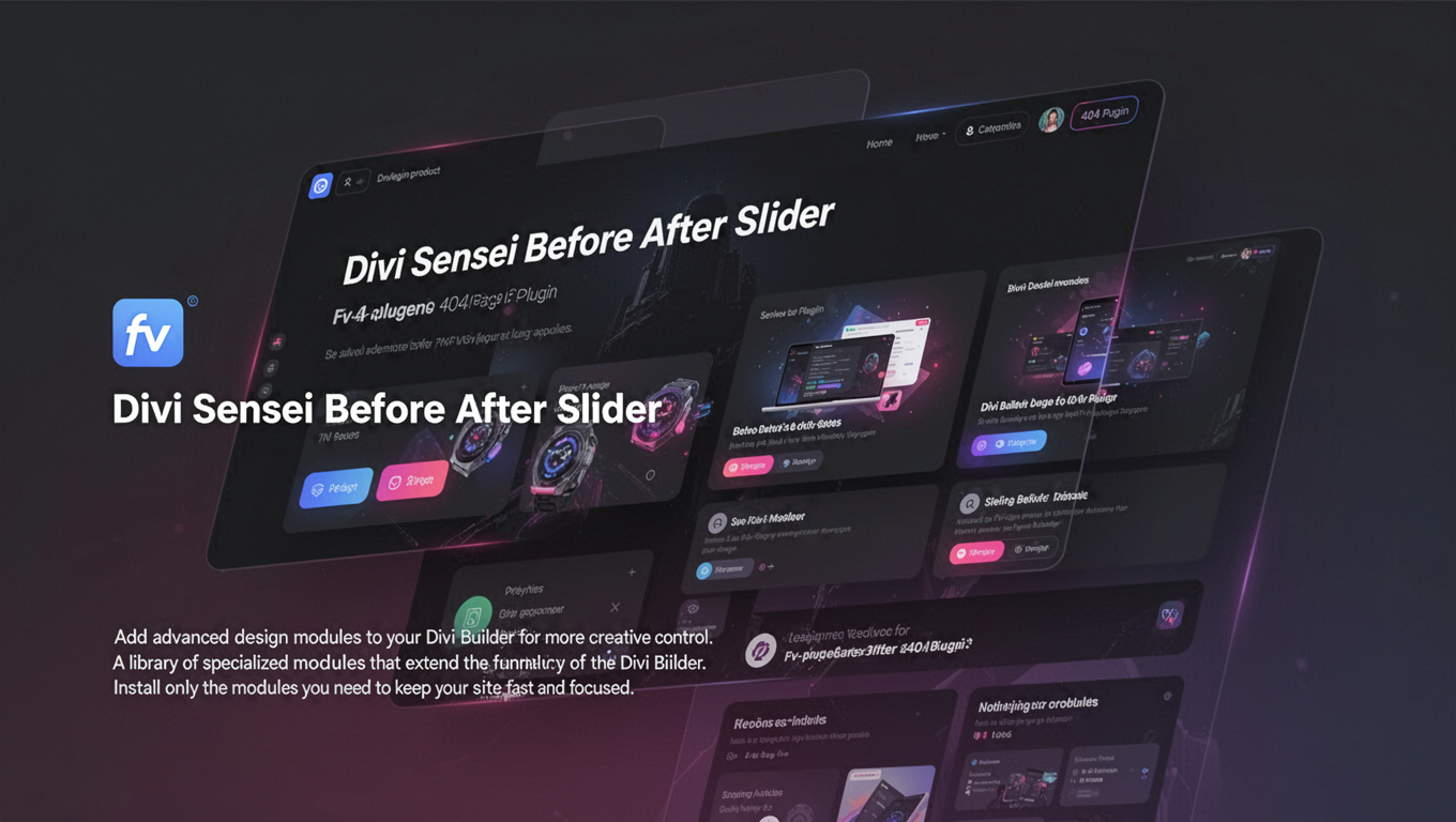 Preview of Divi Sensei Before After Slider