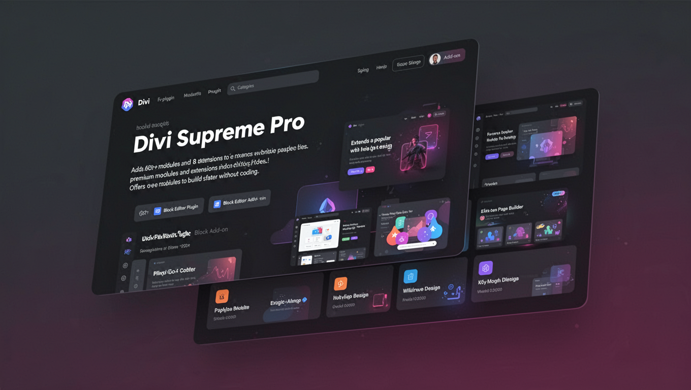 Preview of Divi Supreme Pro