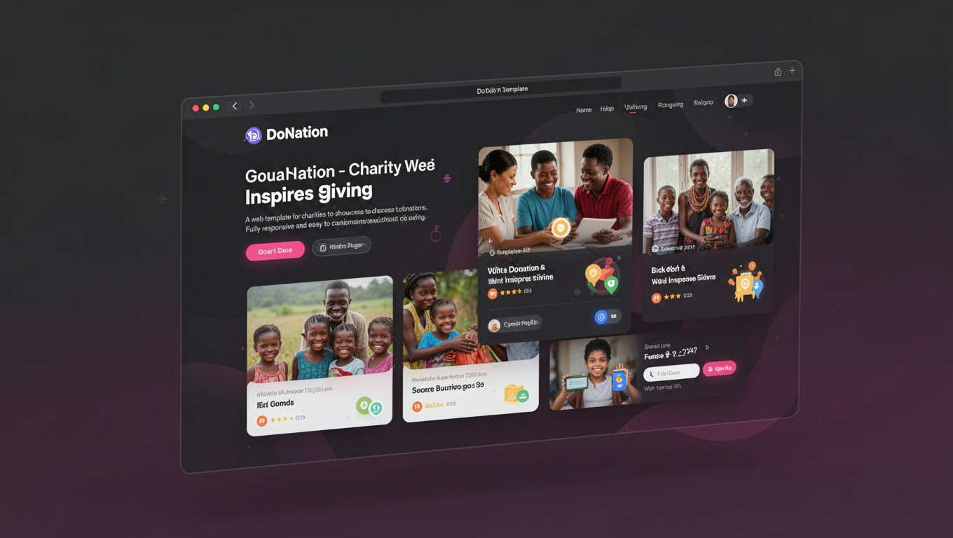 Preview of DoNation - Charity Web Template