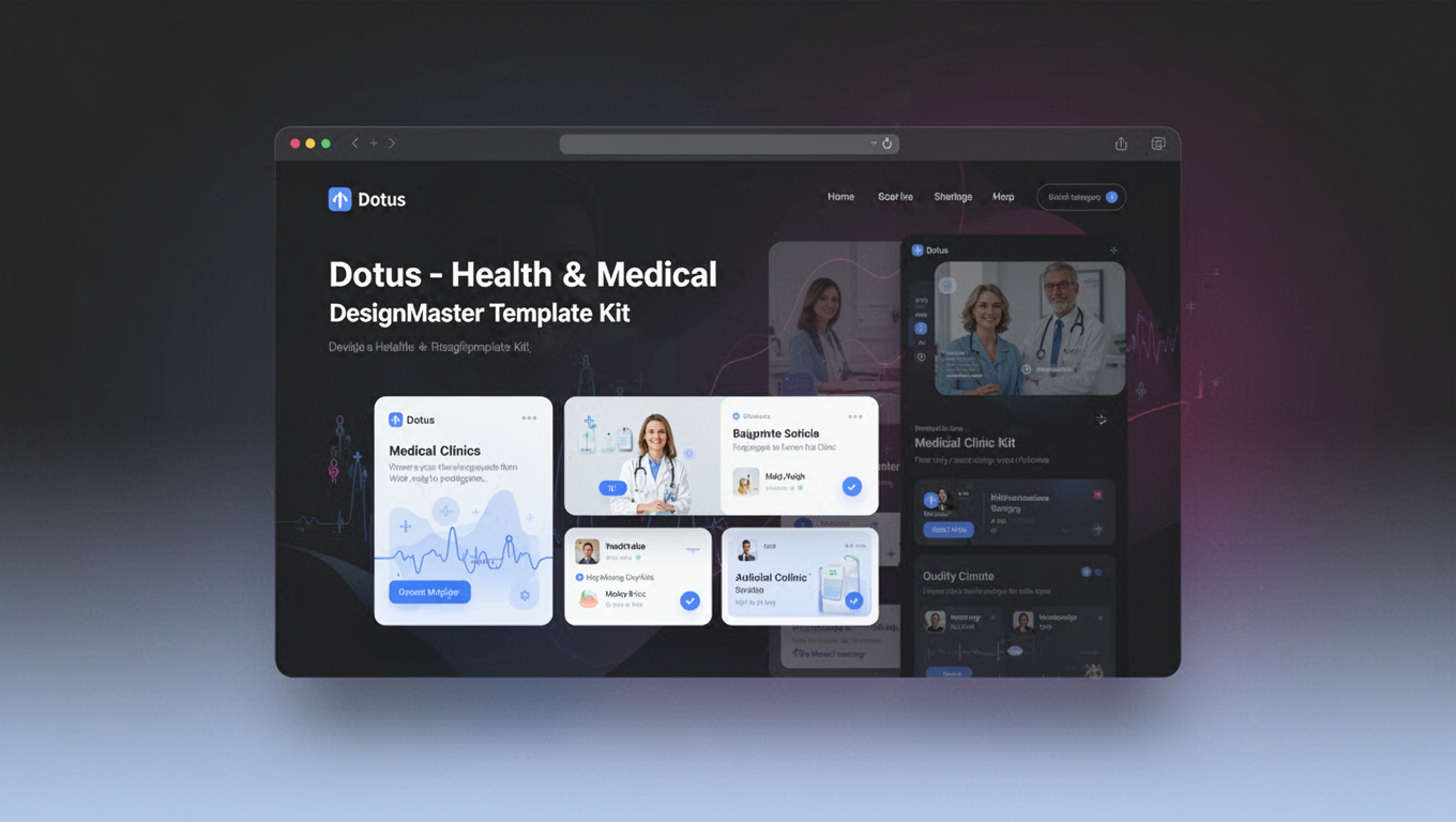 Preview of Dotus - Health & Medical DesignMaster Template Kit