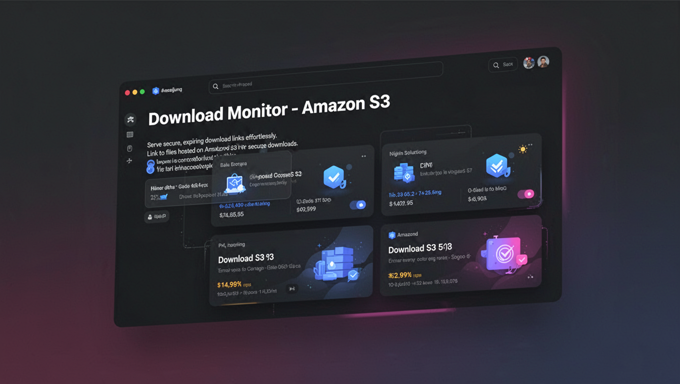 Preview of Download Monitor - Amazon S3