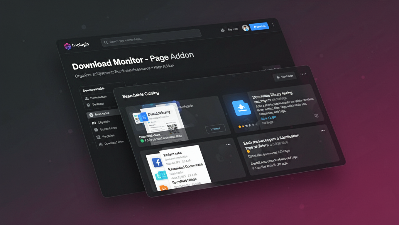 Preview of Download Monitor - Page Addon