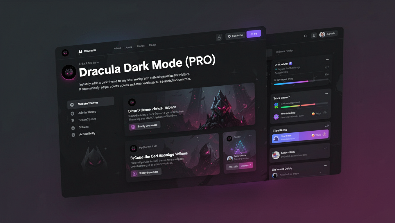 Preview of Dracula Dark Mode (PRO)