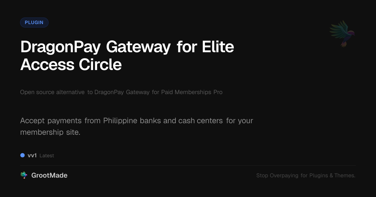 Preview of DragonPay Gateway for Elite Access Circle