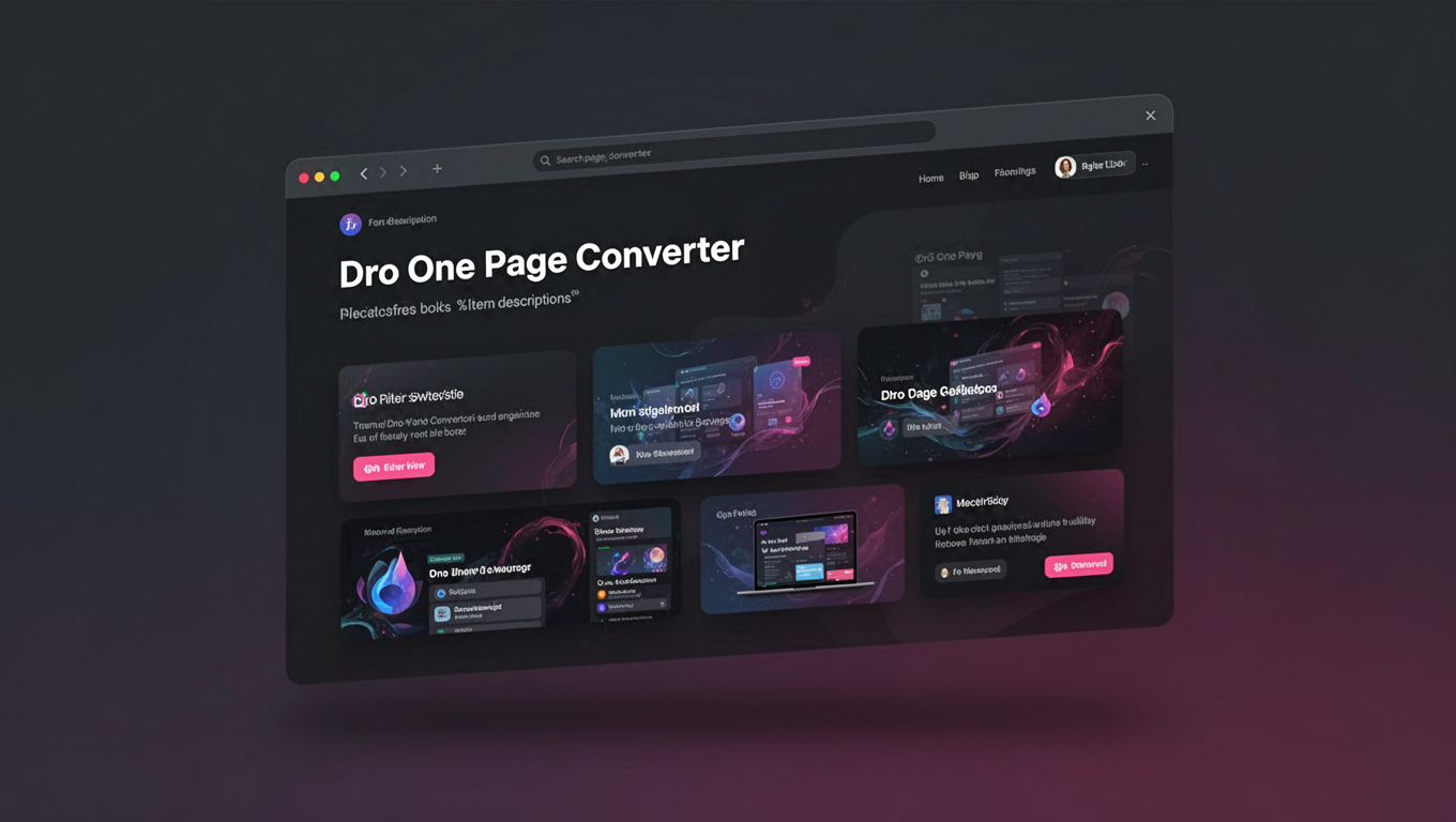 Preview of Dro One Page Converter
