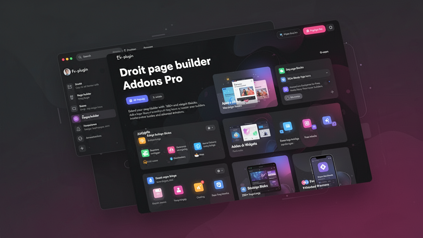 Preview of Droit Elementor Addons Pro