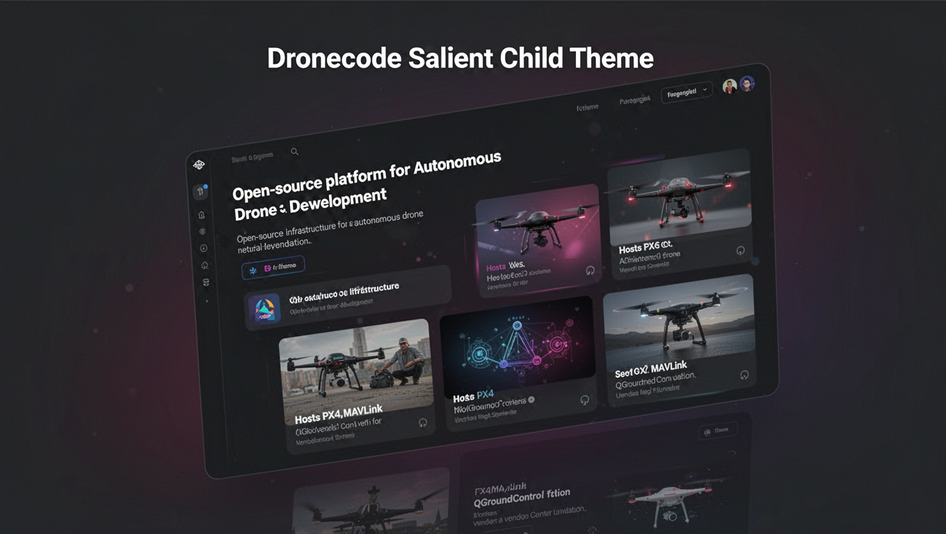 Preview of Dronecode Salient Child Theme