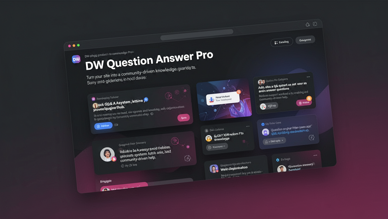 Preview of DW Question Answer Pro
