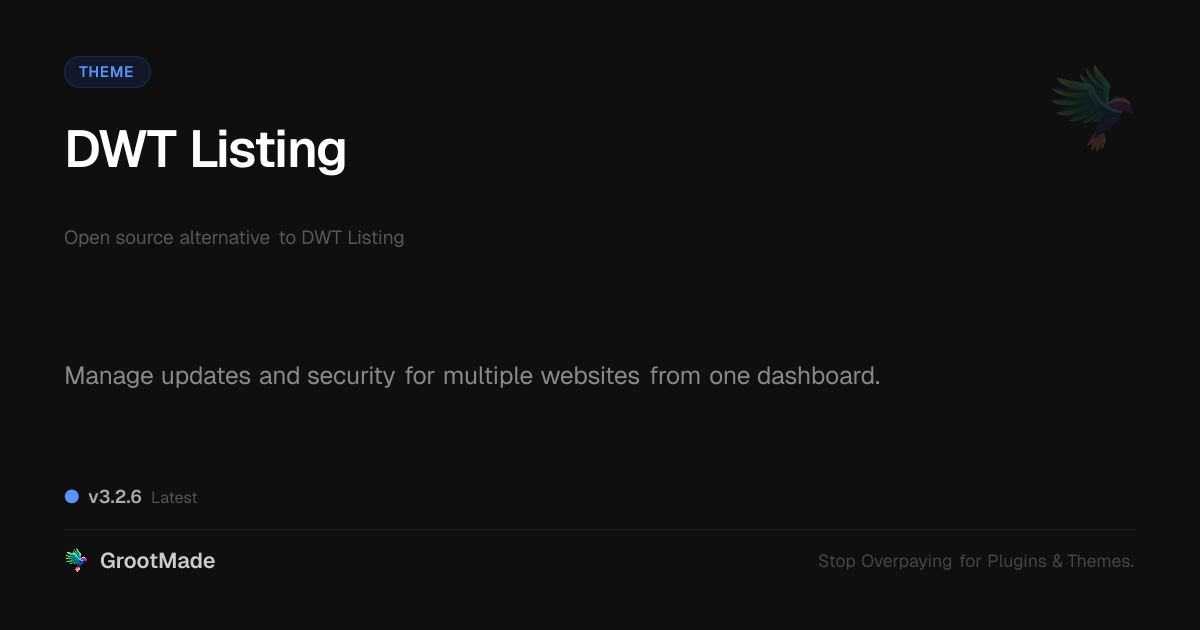 Preview of DWT Listing