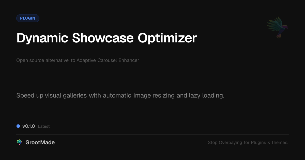 Preview of Dynamic Showcase Optimizer