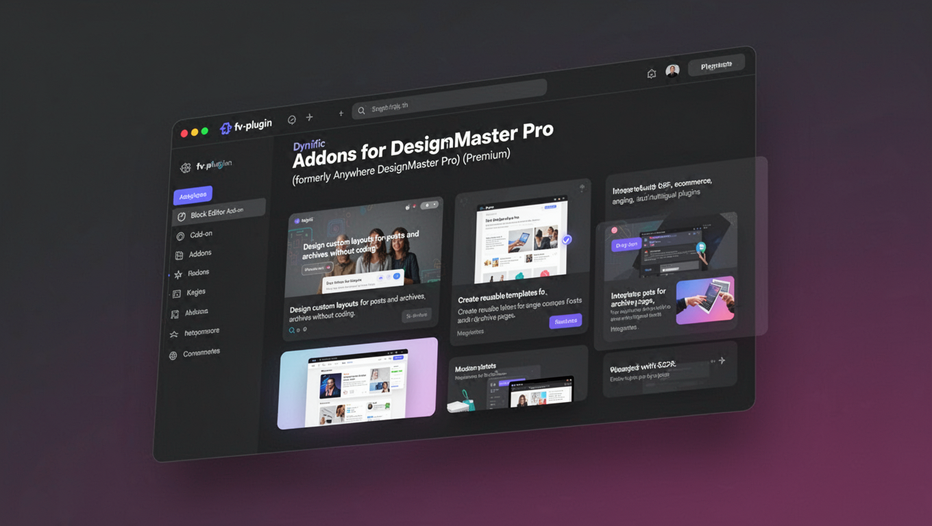 Preview of Dynific Addons for DesignMaster Pro (formerly Anywhere DesignMaster Pro) (Premium)