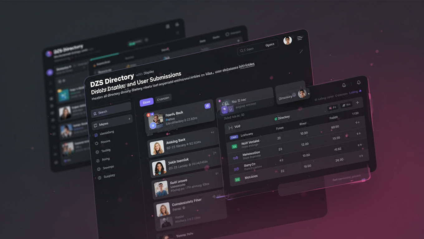 Preview of DZS Directory with Table Display and User Submissions