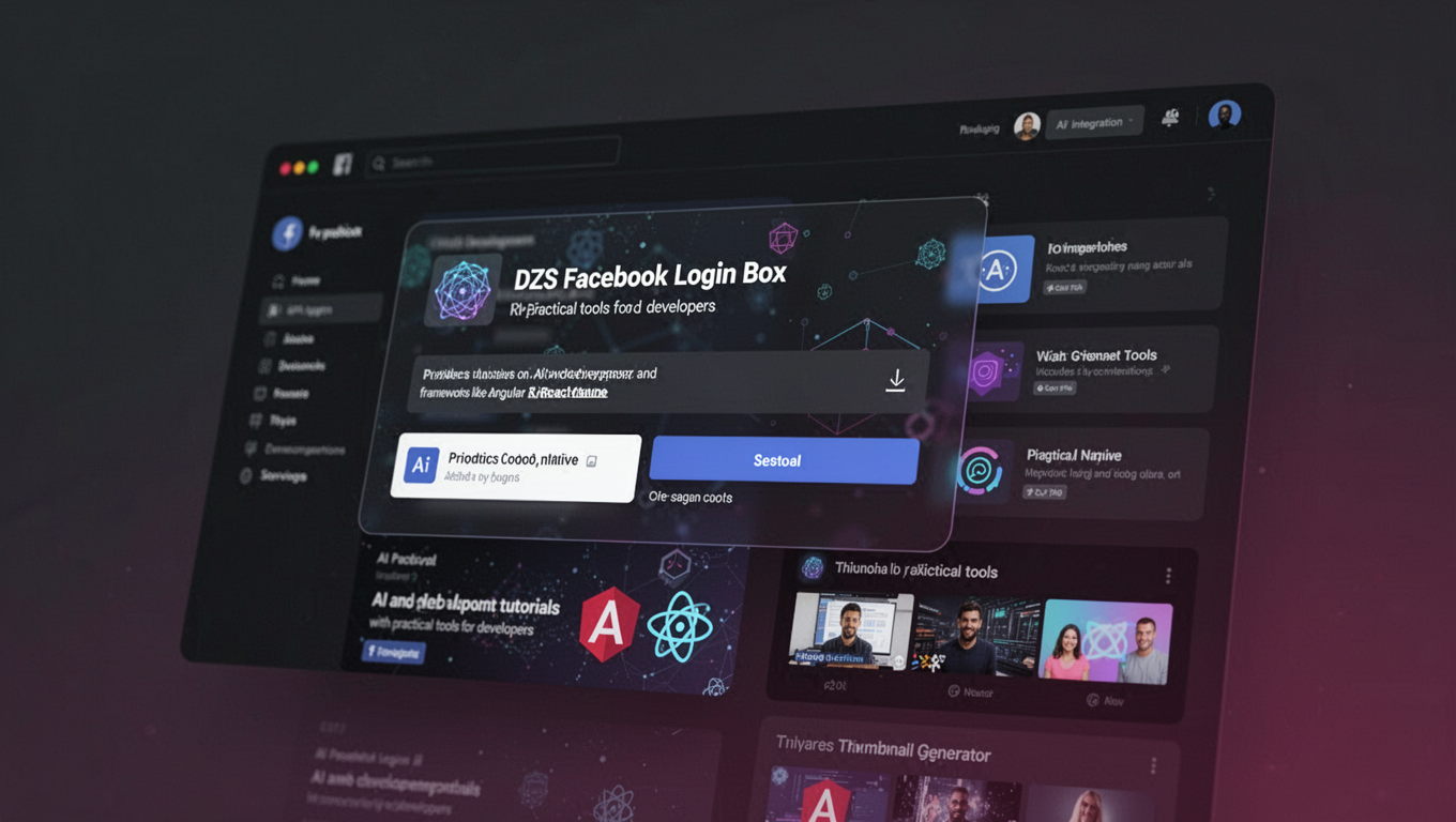 Preview of DZS Facebook Login Box