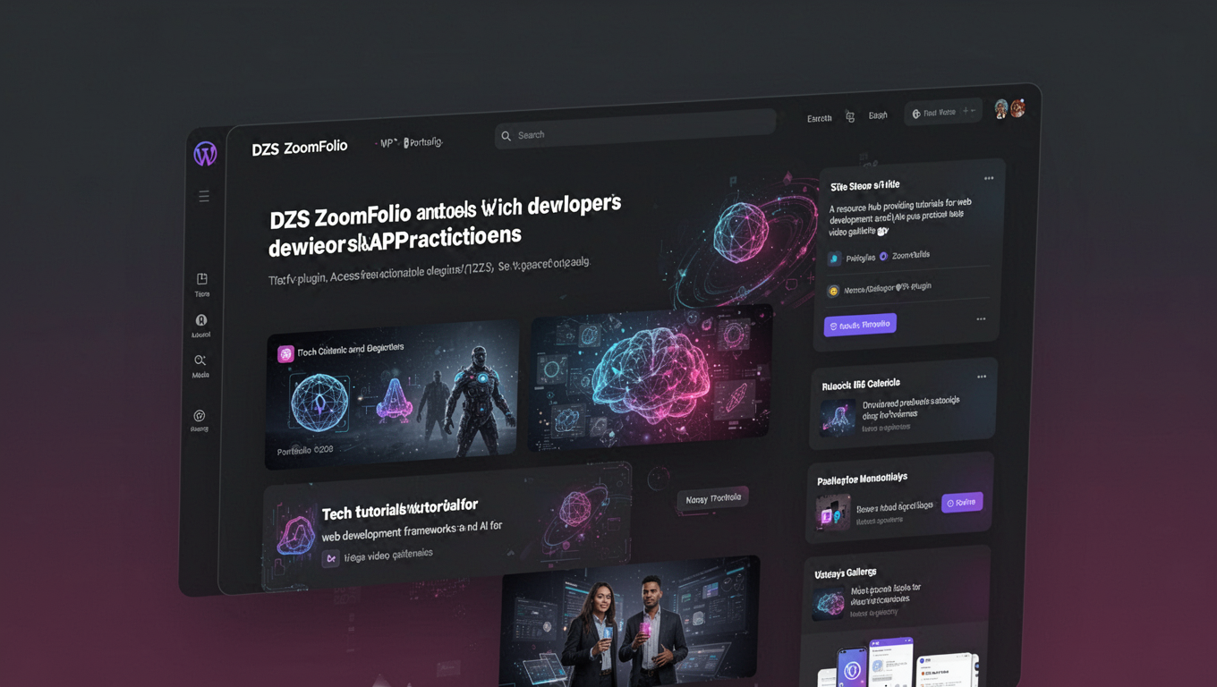Preview of DZS ZoomFolio - WP Portfolio