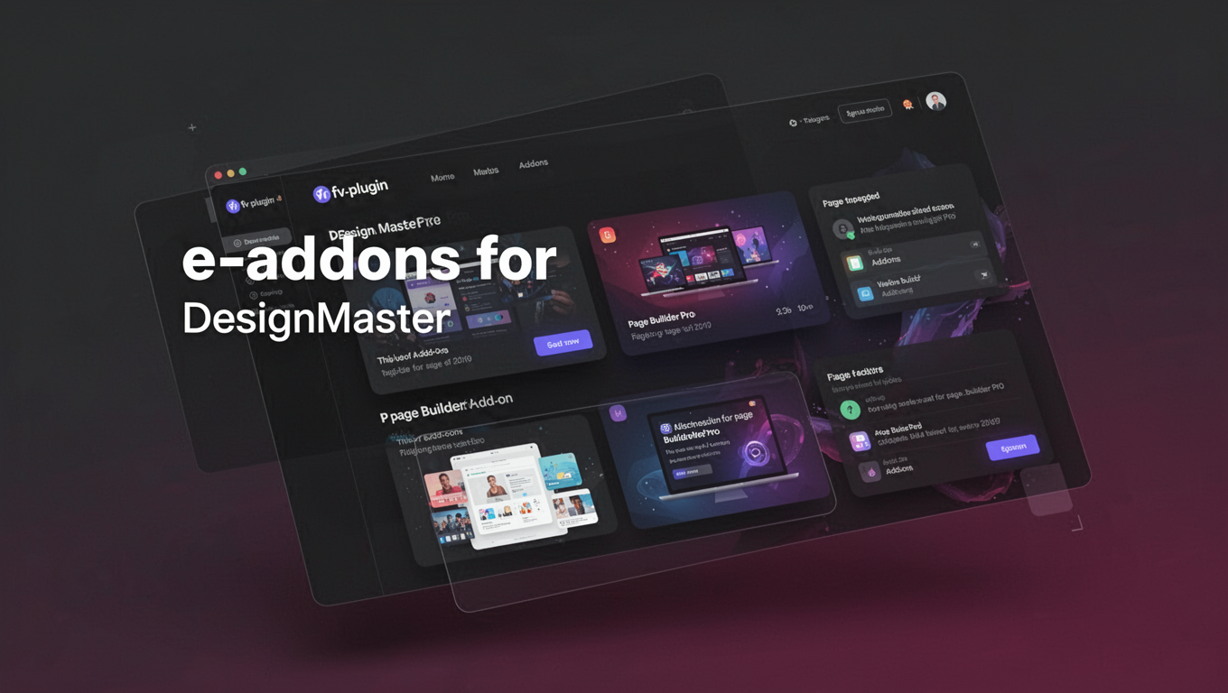 Preview of e-addons for DesignMaster