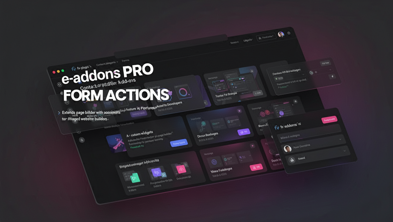 Preview of e-addons PRO FORM ACTIONS