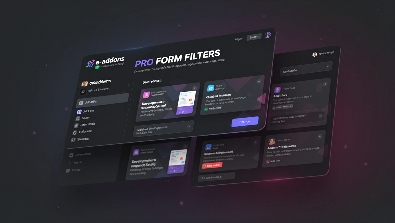 Preview of e-addons PRO FORM FILTERS