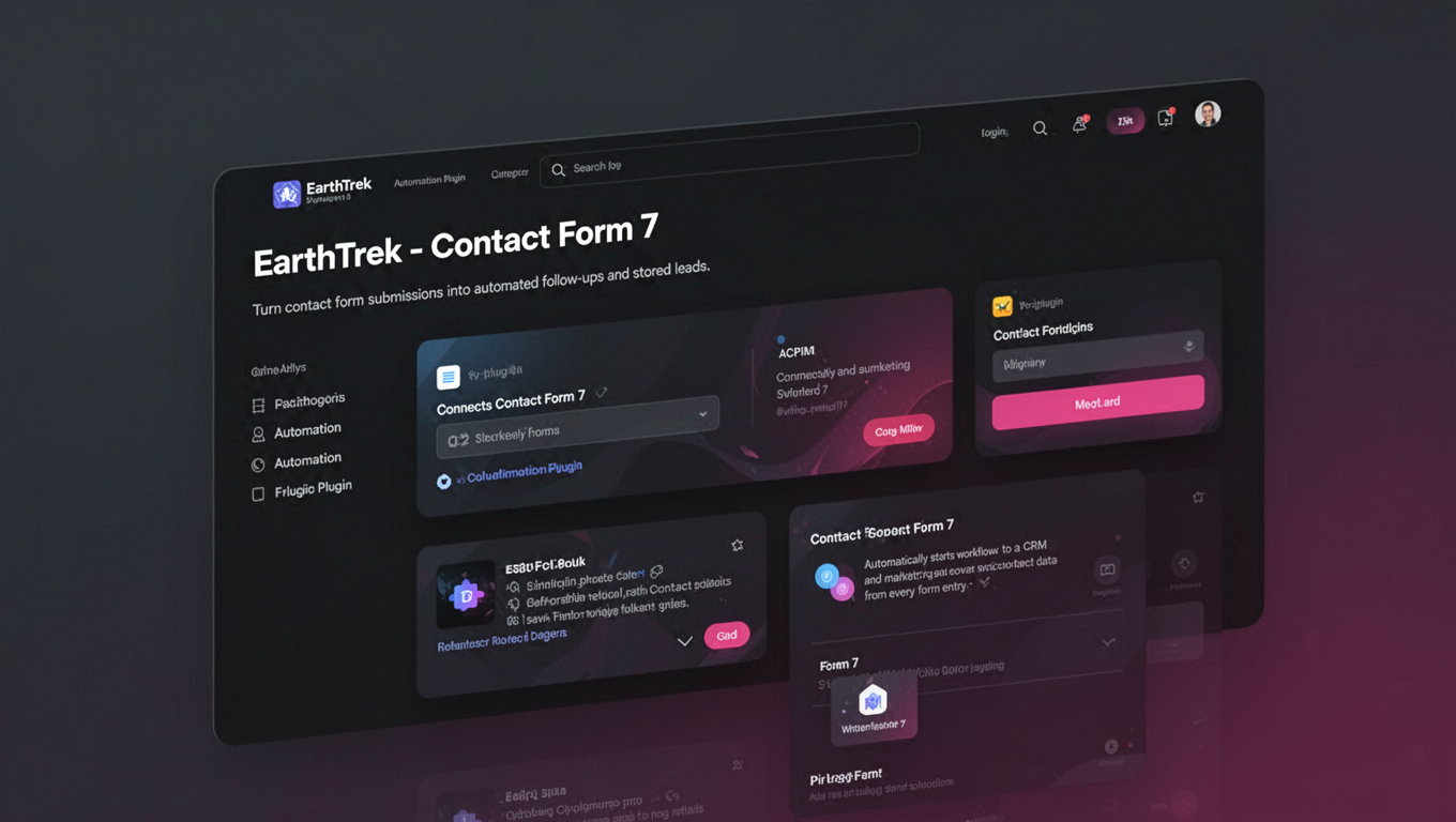 Preview of EarthTrek - Contact Form 7