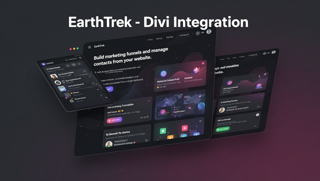 Preview of EarthTrek - Divi Integration