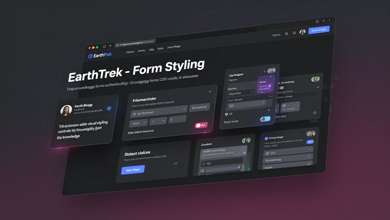Preview of EarthTrek - Form Styling