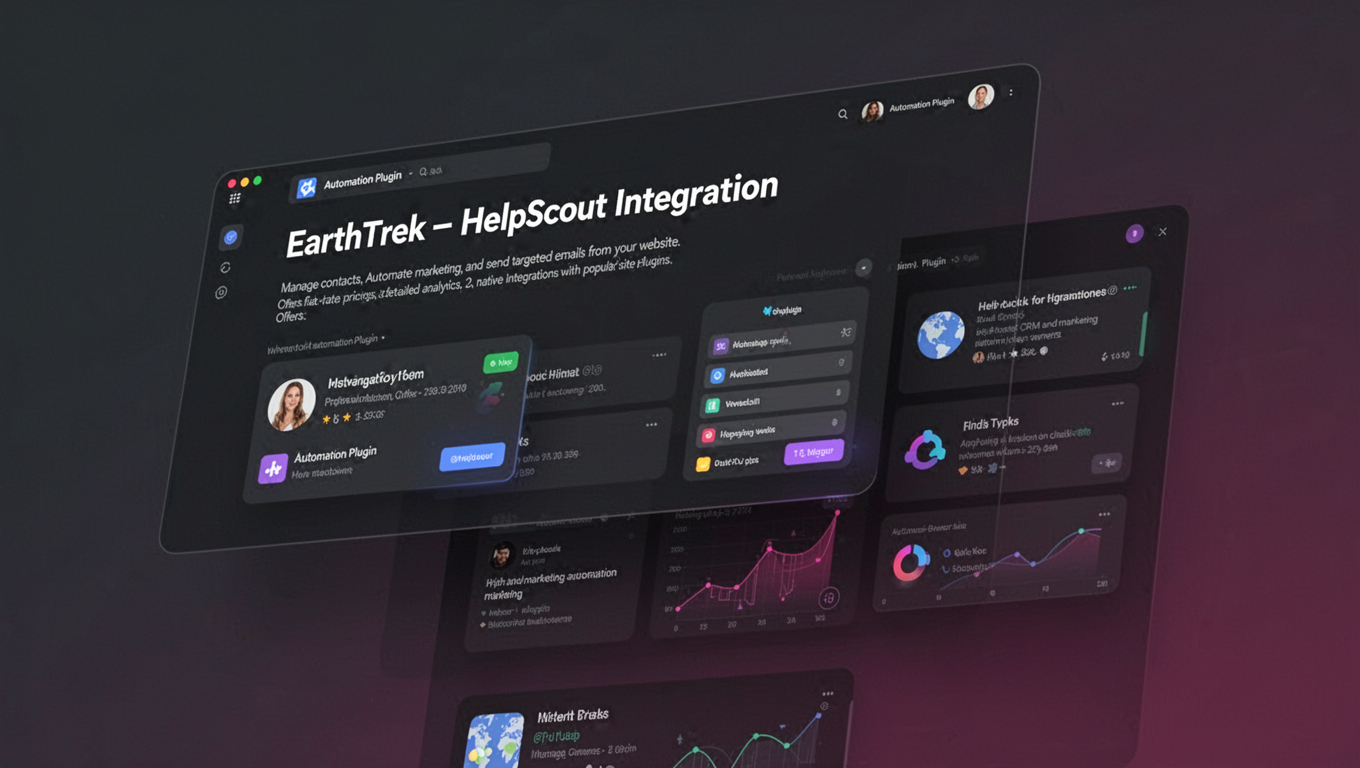 Preview of EarthTrek - HelpScout Integration