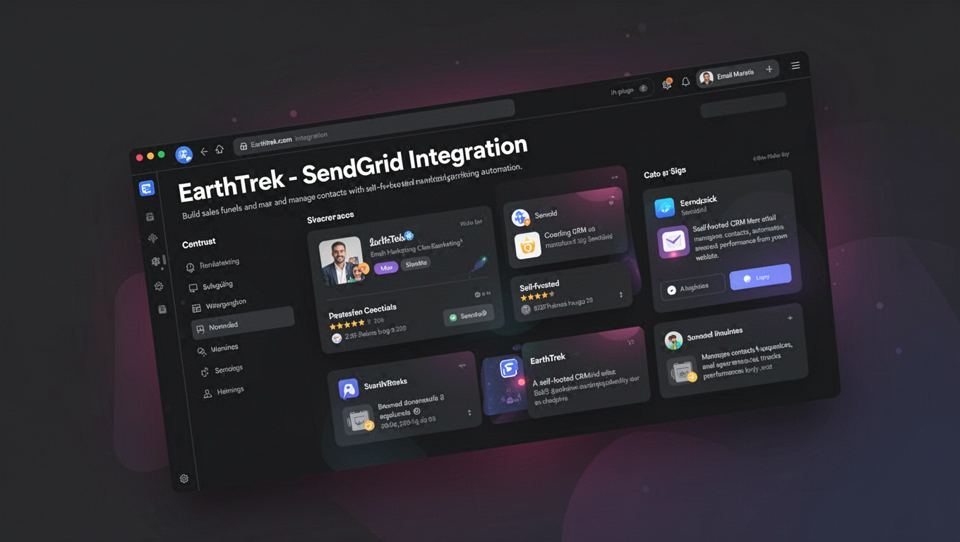 Preview of EarthTrek - SendGrid Integration